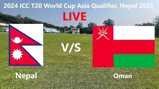 Live Nepal vs Oman Cricket  Final Match at TU Ground  ICC T20 World Cup Asia Qualifier 2023 [upl. by Orford322]