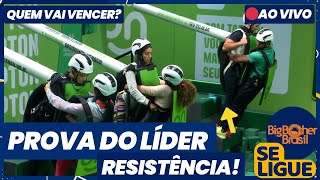 BBB 24  Prova do Líder de RESISTÊNCIA AO VIVO Quem vai vencer Davi e Matteus Como estão na prova [upl. by Einahpit]