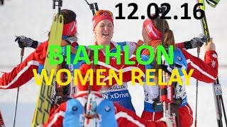 BIATHLON  WOMEN  RELAY 11032016  World Championship  Norway  HOLMENKOLLEN LIVE STREAM [upl. by Sesom375]