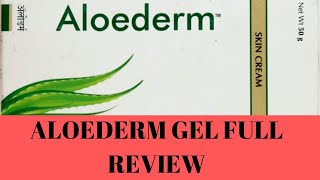 ALOEDERM CREAM FULL REVIEW BEST CREAM FOR DRY SKIN [upl. by Ayoras]