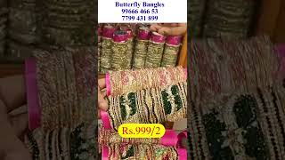 1 1 Combo OFFERS  Charminar Wedding Special Bridal Customized Bangles Collection Single Courier [upl. by Lahtnero]