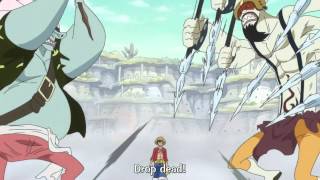 One Piece Luffy kicks Hody Hordy Jones EPISODE 557 FULL HD [upl. by Yerg]