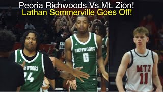 Peoria Richwoods Vs Mt Zion 3A 3rd Place Game Latham Sommerville Goes Off For 22 Points [upl. by Newnorb]