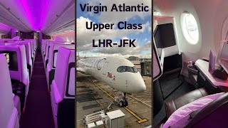 Virgin Atlantic  Upper Class  London Heathrow LHR to New York JFK  Trip Report [upl. by Acinok]