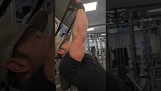 OVERHEAD cable tricep ext w back support [upl. by Adnauqaj]