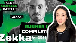 Zekka  Runner Up Compilation SBX KICKBACK BATTLE 2021  REACTION [upl. by Lisk]