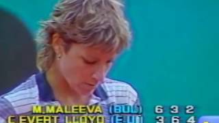 Chris Evert vs Manuela Maleeva  84 French Open 4R [upl. by Leibarg]