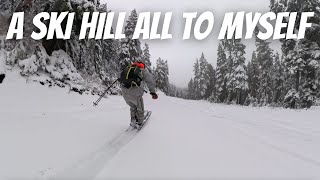 Secretly Skiing the Mountain Before Opening Day [upl. by Yblocaj]