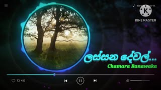 Lassana Dewal  ලස්සන දේවල්  Chamara Ranawaka  Karaoke Song With Lyrics [upl. by Honeywell]