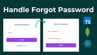 How to handle Forgot Password using mongoDB and TypeScript with Nextjs Route Handlers [upl. by Sihun123]