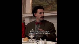 Borat Hilarious Dinner Scene  Calls Man Retard [upl. by Mukund]