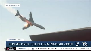 Permanent memorial to be unveiled in North Park to honor PSA Flight 182 crash victims [upl. by Narol643]