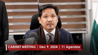 CABINET MEETING  DEC 9 2024  11 Agendas [upl. by Molloy]