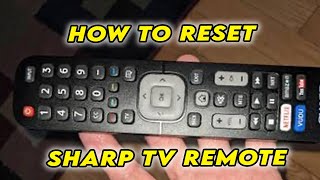 Sharp TV How to Reset Remote Control [upl. by Ydolem]