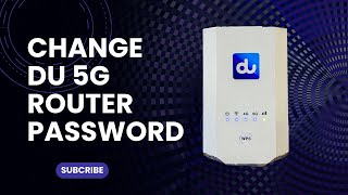 How To Change DU 5G Router WiFi Password [upl. by Anilosi341]