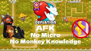 BTD6  Cornfield Deflation Guide  Fully AFK  No Monkey Knowledge [upl. by Atineb6]