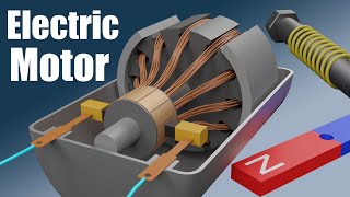 How does an Electric Motor work DC Motor [upl. by Ailec]