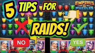 5 unknown tips for winning offensive Raids in Empires and Puzzles 2019 [upl. by Ruenhs246]