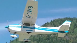 Cessna 172 Landing and Takeoff [upl. by Heyde331]