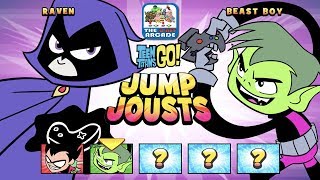 Teen Titans Go Jump Jousts  Fight Tooth and Nail for a Lifetime Supply of Snacks CN Games [upl. by Merce]