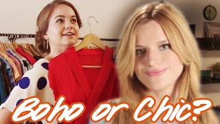 Bohemian or Chic Help Bella Thorne and BeautyLiciousInsider choose a look for some weekend fun [upl. by O'Kelly]