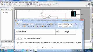 PART 2 COMPTEUR SYNCHRONE BASCUL JK ET D 1357correction TP variante N°5 EXAMEN DE FIN DE FORMA [upl. by Raskind]