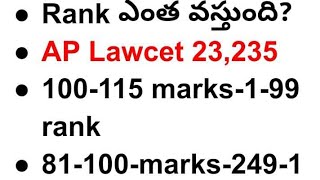 AP Lawcet 2024 TS lawcet through MarksRankAnalysis trending aplawcet 3yearsllb education [upl. by Eisinger]