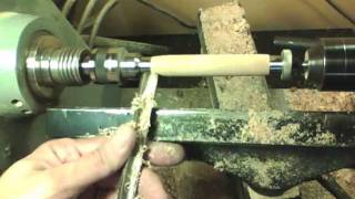 realizzare una matita al tornio  how to woodturn a pencil [upl. by Hsirrap]