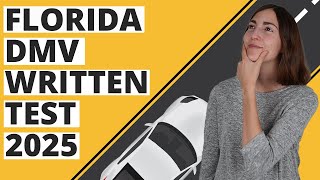 Florida DMV Written Test 2025 60 Questions with Explained Answers [upl. by Idihc547]