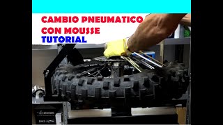 CAMBIO PNEUMATICO CON MOUSSE  ENDURO  TUTORIAL [upl. by Pelage]