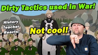 Dirtiest Tricks Used in War  Simple History  History Teacher Reacts [upl. by Kurman]