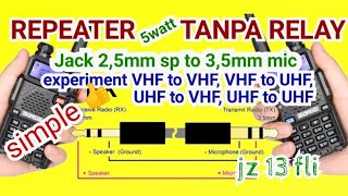 repeater mini 5 Watt simple untuk HT VHFUHF versi UV5R  YG3BMPJZ13FLI [upl. by Hsuk]