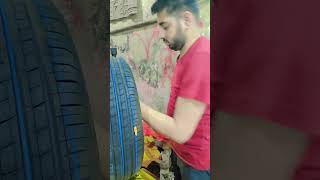 💗😎tyre fittingtyre worknew tyreCar tyreservicenewYouTube [upl. by Seerdi]