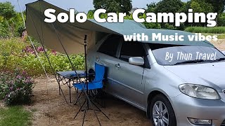 solo Camping in the car notalking music bgm [upl. by Anelrac998]