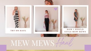 How I style my MEW MEWS DRESSES  Try on Haul Statement Dresses [upl. by Goodden]