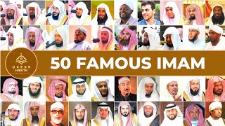 Top 50 Famous İmam  Quran Reciters [upl. by Notyad201]