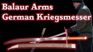 Balaur Arms German Kriegsmesser Review [upl. by Amlet]