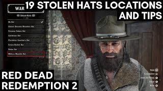 19 Stolen Hats Locations And Tips Red Dead Redemption 2 [upl. by Haase]