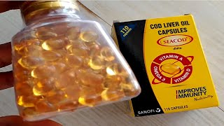 Seacod Capsule Benefits ◆ Cod Liver Oil Capsules Benifit ● Vitamin A amp D amp Omega 3 Benifits [upl. by Doy524]