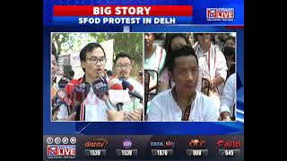 NESFOD stage protest in Delhi for implementing delimitation process [upl. by Assiralk]