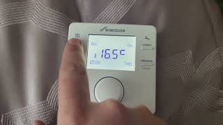 HOW TO USE the Worcester comfort rf2 thermostat newboilerblackpool [upl. by Aneekal876]