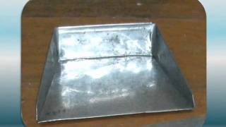 How to make a metal dustpan [upl. by Silsbye22]