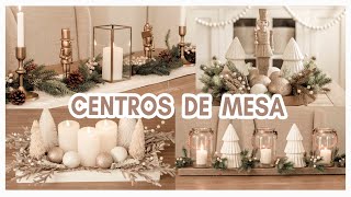 🌲CENTROS DE MESA NAVIDEÑOS SIN GASTAR MUCHO DINERO 😮IDEAS DECORACION ELEGANTE Y ECONÓMICA Christmas [upl. by Aham]