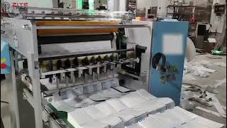 1 Color 560mm Width Flexo Printing Machine amp FD560 Folding Machine Connection Operation [upl. by Bhatt]