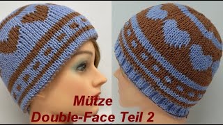 Mütze Hearts DoubleFace stricken  Teil 2 [upl. by Christiansen562]