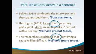 Verb Tense Consistency in a Sentence [upl. by Francesco]