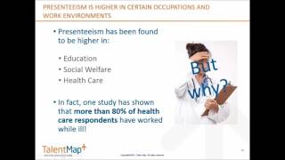 Absenteeism Presenteeism and Employee Engagement [upl. by Emanuele]