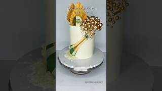 Champagne Cake 🤍🎂🍾 cakeshorts cakedecorating dallas birthdaycake [upl. by Milicent]