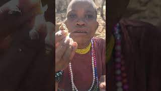 Hadza lady hadzabe africantribe wildlife [upl. by Nahtnamas736]