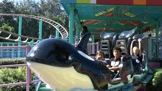 Shamu Express including HD POV  SeaWorld Orlando [upl. by Sergei]